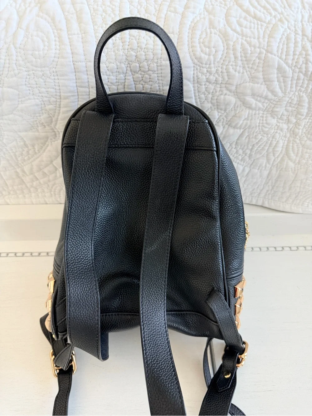 Harley Davidson Black Mini Backpack with Gold Stud Accents (RARE)